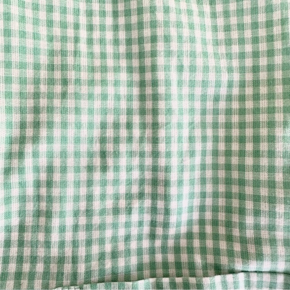 | tart collection • mint gingham print button down collared shirt • small | - Picture 9 of 12